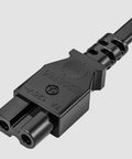 Six Foot Sewing Machine Power Cord AC Cable Replacement, Two Slot Plug, UL Listed 18 AWG Wire close-up view