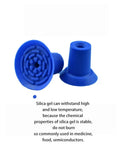 Essential Miniature Industrial Manipulator Suction Cup For Strong Film Plastic Bag Handling With PE Vacuum Nozzle Adapter, blue silica gel design.