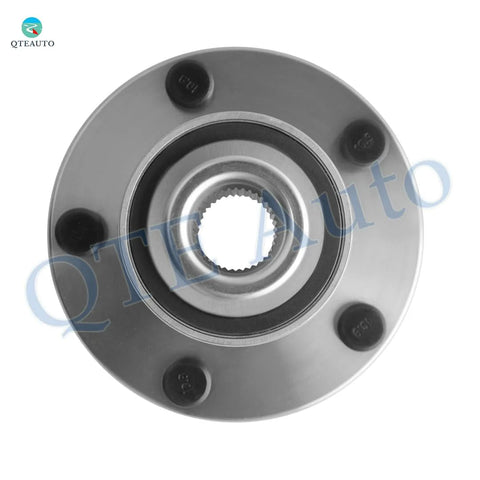 Top view of Two Front Wheel Hub Bearing Assemblies Replacement For 2004 2005 Mazda 3 Direct Fit Bolt On Drop In Kit With Premium OEM Grade Hubs For Smooth Ride Quiet Operation And Long Lasting Wheel Bearing Performance.