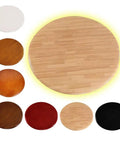 Extra Large 40 Inch Natural Wood Lazy Susan Rotating Serving Tray Kitchen Tabletop Organizer in various colors and finishes.