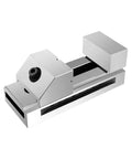 Rock Solid Cnc Milling Vise With Fast Swap Flat Jaws fixture for secure clamping of round or square parts, heavy duty design.