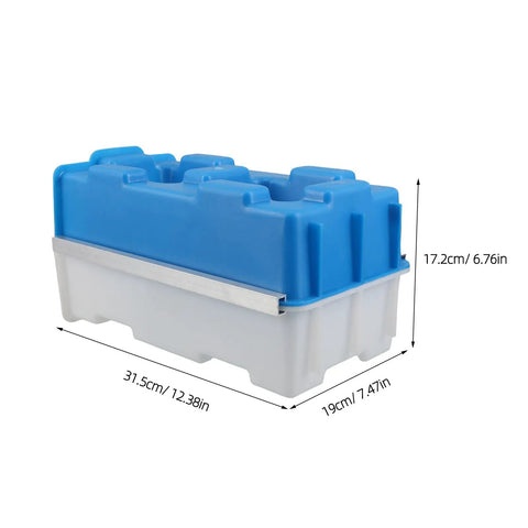 Hollow Brick Molds For Concrete Reusable Plastic Paver Mold for DIY Garden Walls and Patio Decor, dimensions labeled