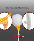 Premium Adjustable Golf Tee Set for Long Drives with 5 Degree Launch Angle High Visibility Stable 20mm Head Reduces Hooks and Slices