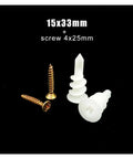 100 Pack Self Drilling Drywall Anchors Kit With Tapping Screws For Plastic Nylon Gypsum Hollow Walls 13x42mm Tool Free Mounting