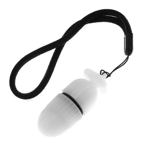 Underwater Strobe Signal Light For Night Dives, Scuba Marker LED Safety Lamp, Firefly Beacon with black strap attached
