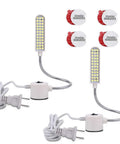 36 LED Gooseneck Sewing Machine Light With Magnetic Base Soft White Illumination For Lathes, Drill Presses 2 Pack