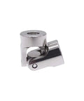 Universal Shaft Coupling Joint 23mm Length 11mm Width Steel Car Boat Model Connector For 5mm To 6mm Motors showing close-up view.