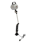 Heavy Duty 18W Led Work Light With Adjustable Multi Joint Arm Machine Lamp, silver and black, suitable for lathe and mill use.