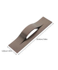 Modern Orb Finish Invisible Cabinet Drawer Pull Handle For Kitchen And Bath, 64mm Center To Center, concealed hardware, top view