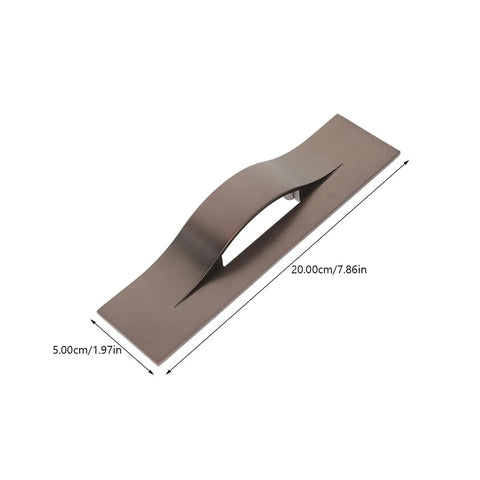 Modern Orb Finish Invisible Cabinet Drawer Pull Handle For Kitchen And Bath, 64mm Center To Center, concealed hardware, top view