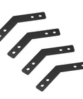 4 Pack 135 Degree Angle Brackets 60x60x16mm Carbon Steel Mending Plates Black Corner Braces Built Tough For Truss And Frame Reinforcement With Screws Easy Install