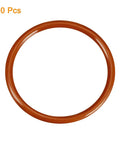 Silicone O Ring 50mm OD 43mm ID 3.5mm Thick VMQ Seal Gasket Red Pack Of 10 Durably Built For Travel Mugs And Small Appliances