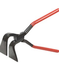 3 Piece Bending Pliers Set for Sheet Metal and Auto Repair, Straight, 45 Degree, and 90 Degree Pliers, red handles
