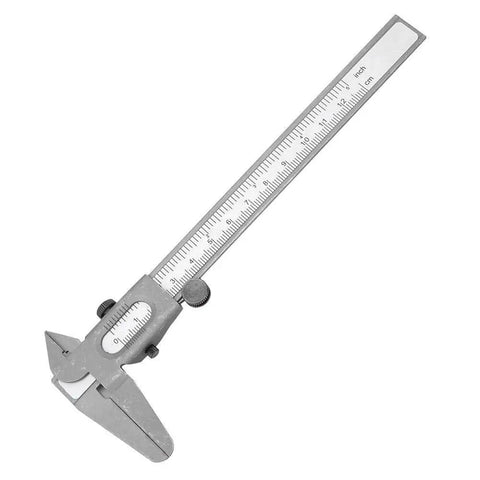 Vernier Caliper With Manual Fine Adjustment, 0-150mm 5 Inch Measuring Tool For Outside And Inside Diameter, Depth And Step