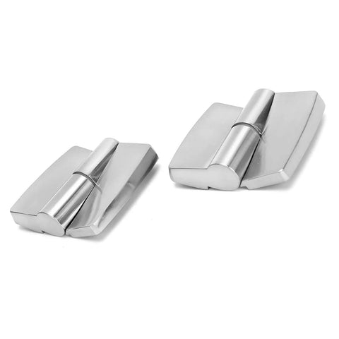Aluminum Gravity Hinge With Hydraulic Seal For Furniture Doors Built To Last Durable Alloy Construction Smooth Operating Bearing System Easy Install Left Side 8.5x8cm For Home Improvement on white background
