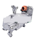 Electric Air Conditioning Compressor And Cooling Pump Assembly For Tesla Model 3 And Model Y showing metallic exterior and wiring connection.