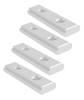 4 Pack M6 T Slot Nut With Double Groove Guide Rail Slider For Bench Saws Table Saws Band Saws And DIY Workbenches in aluminum alloy