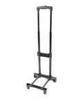 Heavy Duty Folding Hand Truck 110 Lb Capacity Portable Cart With Omniball Wheels smooth rolling dolly standing upright.