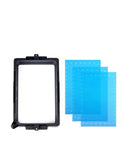 Upgraded Replacement Resin Tank For 16K Resin Printer Featuring Metal Belt Frame Precision Build and Rock Solid Base with blue film sheets.