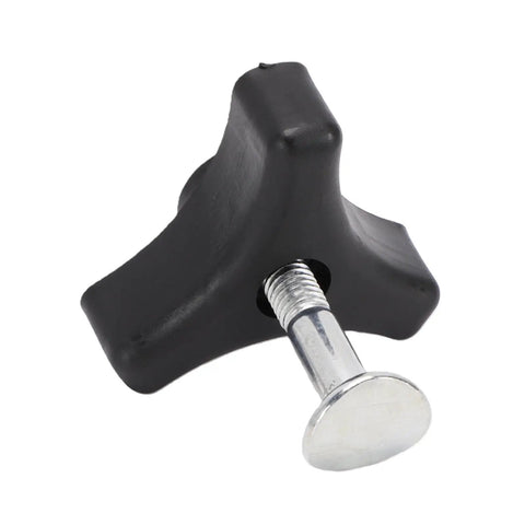 Sturdy 5 Piece Lawn Mower Handle Knobs Set With Head Screws And Nuts, Hard Plastic Metal Kit For Durable Replacement Parts And Upgrades To Fix Your Yard Equipment Smoothly Today, black plastic knob with metal screw