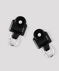 Black Curtain Track Pulleys 20 Pack for Silent Drapery Rails Top Notch Sliding Rollers with Wear Resistant Bearings and Automatic Lubrication, black