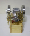 Real Deal Hit And Miss Engine Model Kit With Working Water Cooled Combustion System and Flywheel Speed Limiter, 6CC mini gas engine.