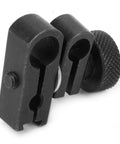 Dial Indicator Clamp Kit With Tungsten Steel Chuck Sleeve Lever Swivel Dovetail Clamp, close-up view, durable design.