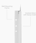 Top Notch 10 X 14 Inch Heavy Duty Metal Indoor Drywall Access Panel In Crisp White With A Secure Flange Design For No Sweat HVAC Plumbing And Electrical Covers, wall mounting frame detail.