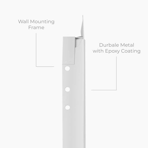 Top Notch 10 X 14 Inch Heavy Duty Metal Indoor Drywall Access Panel In Crisp White With A Secure Flange Design For No Sweat HVAC Plumbing And Electrical Covers, wall mounting frame detail.