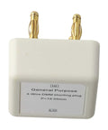 4 Wire DMM Short Socket Verification Tool With Gold Plated Banana Connectors On Acrylic Cube And PCB Assembly