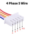 Close-up of 4-phase 5-wire connector for Two Sets 28BYJ48 5V DC Stepper Motor With ULN2003 Driver Board for DIY projects
