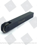 Single Wheel Straight Linear Pattern Knurling Tool Holder Three Quarter Inch By Three Quarter Inch By Five Inch Size Hardened Alloy Steel Knurling Tool Holder for precision machining durable lathe accessory for pro grade metalworking, 3/4x3/4x5 inch, on a white background.