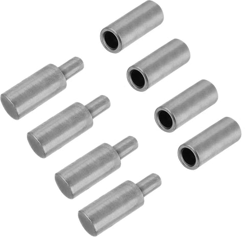 4 Pack Beefy Weldable Barrel Hinges For Trailer Doors 3 Inch By 0.75 Inch Heavy Duty Steel Detachable Weld On Bullet Door Hinges
