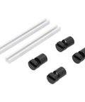 Rock Solid 20mm Aluminum Alloy Bench Dogs Fixing Tools For Heavy Duty Woodworking Workbenches Built Like A Tank With Anodized Finish 4 Piece set with four clamps and two rails.