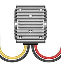 Tough As Nails DC Step Down Voltage Converter 48V To 12V 20A 240W Regulator with aluminum housing and wires.