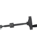 Self Locking Vise Screw For Workbench T16X220MM With 100MM Handwheel, 140MM Stroke, showing side view of black metal construction