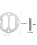 Aluminum Valve Plate Replacement Set For Air Compressors, Easy Install, Universal Compatibility, Gasket Connection, Spare Part For Pneumatic Repair And Quick Downtime Fix, 8cm plate