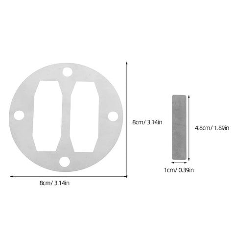 Aluminum Valve Plate Replacement Set For Air Compressors, Easy Install, Universal Compatibility, Gasket Connection, Spare Part For Pneumatic Repair And Quick Downtime Fix, 8cm plate