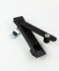 Slick Swing Handle Lock For Cabinet Doors And Industrial Automation Gear Rock Solid Flush Mount Design with sleek black finish.