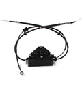 Heavy Duty Electric Parking Brake Actuator For Bmw X5 E70 And X6 E71 E72 2007 To 2014 Direct Replacement Control Module 34436850289 view from the front showing assembly and cables.