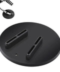 Rugged Kickstand Plate Pad For Heavy Cruiser Motorcycles, Universal Floor Protector Keeps Your Ride Upright On Grass, Dirt, Gravel, And Hot Pavement, Prevents Sinking With A Big Non Slip Base shown from top angle