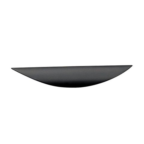Swansea Collection 5 1/16-Inch Center-To-Center Matte Black Modern Cabinet And Drawer Finger Pull Handle for Kitchen, 10 7/8-Inch Length