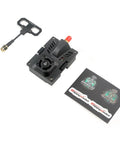 ExpressLRS Micro TX Module 2 to 4G With Cooling Fan and RGB LED for DIY RC Drones Pro ES24TX Upgrade, components displayed