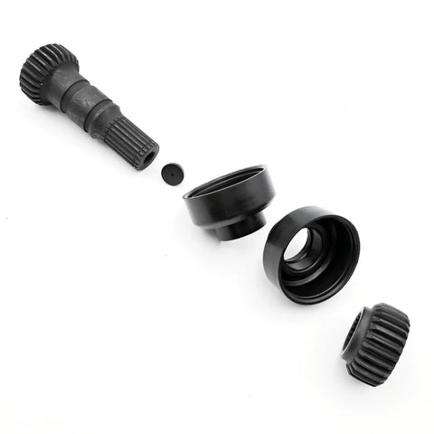Badass Gear Shaft Collar Cover Kit Build Fits 800 Z8 800EX and 1000 Transmission Upgrade Keeps It Smooth Under Pressure With Sealed Shell Protection Against Dirt on black shaft parts