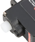 Close-up of Slick Compact 2G Digital Servo With Rock Solid Torque And Sick Power Coreless Motor for RC applications.