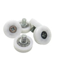 Pack Of 10 Drawer Wheels POM DR22C6L8 22mm Sliding Plastic Drawer Rollers with screws for smooth glide operation