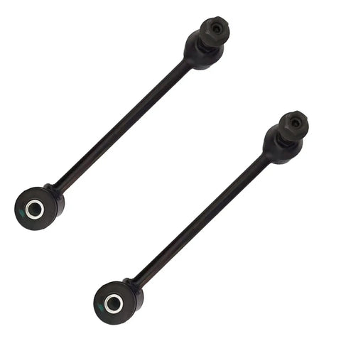 Beefy 10 Piece Front Tie Rods Ball Joints And Rear Drag Link Suspension Kit For Jeep Wrangler 07-17 Upgrade For Off Road Durability With Front Upper And Lower Ball Joints And Rear Sway Bar End Links, two black tie rods