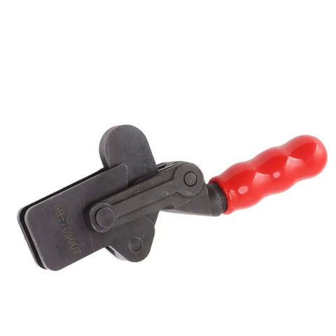 Tough As Nails Heavy Duty Toggle Clamp With High Carbon Steel Build 300kg Capacity for Machinery Carpentry, red handle visible
