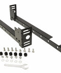 Tough As Nails Steel Bed Frame Extension Bracket Set with bolts and washers for connecting metal rails and headboards.