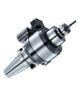 Compact Cnc Lathe Spindle Speed Increaser Bt40 Tool Holder with precision taper grip and cutting tool attachment.